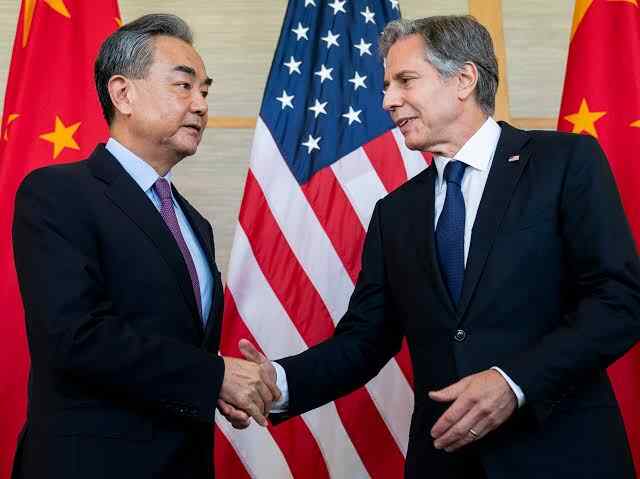 El ministro de Asuntos Exteriores chino, Wang Yi, se reunió éste viernes con el secretario de Estado estadounidense